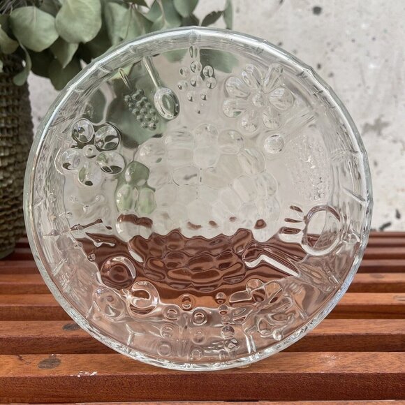 Vintage Oiva Toikka Finland Art Glass Bowl Nuutajärvi 7.5” MCM - Picture 3 of 7